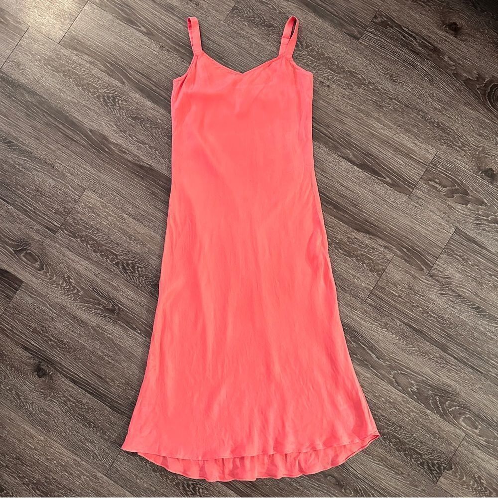 J. Crew Gwyneth V-neck cupro-blend slip dress